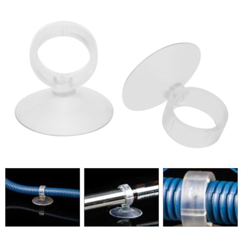 20 Pcs Silicone Aquarium Suction Cups Leak-Proof Glass Surface Mount Sucker Holder for Air Pump Tubes, Fish Tank Tube Clip for 4mm/6mm Pipes(16mm)