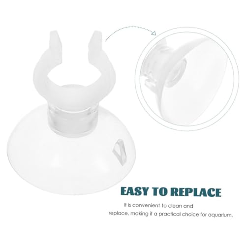 COLLBATH Aquarium Suction Cup Holder 20pcs Water Tubing Clips Fish Tank Suction Cup Clips Set
