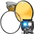 Flipper DeepSee Aquarium Magnifier Magnetic Viewer, Orange Filter Lens & Rechargeable LED Spotlights – Fish Tank Magnifying Glass – Flipper Fish Tank Accessories, 5"