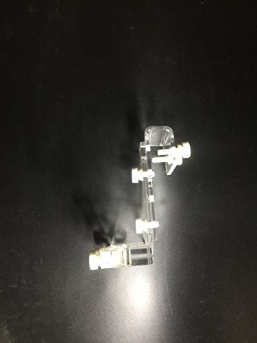 Marine Color Aquarium Tank PH ORP Probe Electrode Holder and Hose Fixture, Adjustable Acrylic Mount for 4 Probes, Transparent Durable Support for Water Monitoring and Tubing