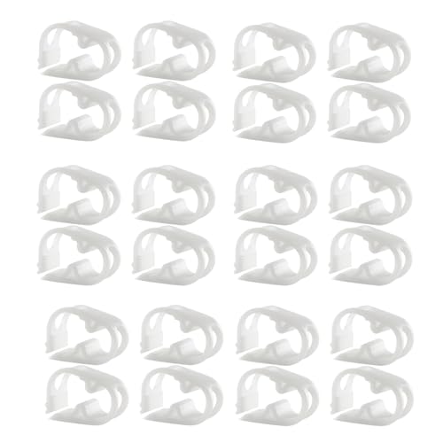 24 Pcs Adjustable Plastic Tubing Clamps – Hose Valves for 1/4"-1/2" Tubing – Pinch Valve Design for Precise Flow Control – Ideal for Lab, Beer Bottling & Liquid Transfer