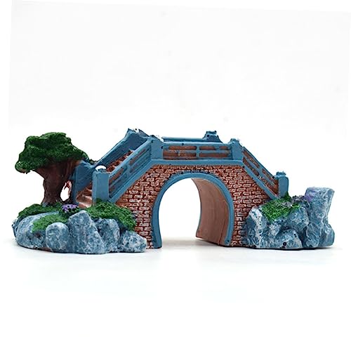 FOMIYES Realistic Resin Bridge for Aquarium Fish Tank Ornament Sturdy Elegant Easy to Clean for Both Freshwater Saltwater