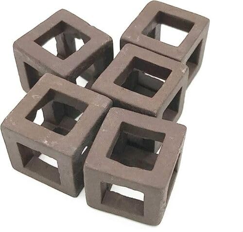 Aquarium Fish Shrimp Tube Cubes Star Clay Shelters Hiding and BREEDING CAVE (Small Shrimp Cubes (Pack of 5))