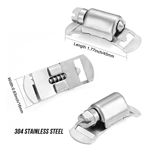 Hose Clamps, DIY 200 FT Metal Strap + 80 Fasteners, Hose Clamps Stainless Steel, Large Adjustable Hose Clamp Pipe Clamp for Pipe Automotive Mechanical Applications - size: 200 FT Metal Strap + 80 Fasteners