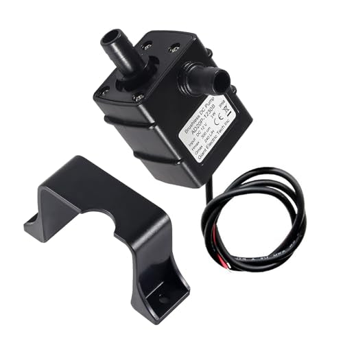 DC 12V Submersible Mini Water Pump,240L/H 5W Ultra-Quiet Micro Brushless Pump 3M Pumping Head Water Pump for Aquarium Fish Tank Hydroponics(1 Pack) - color: 1 Pack