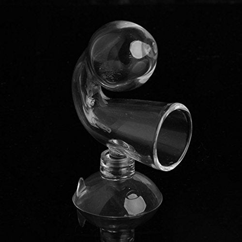 CO2 Drop Glass-Checker,Aquarium Carbon Dioxide CO2 with Suction Cup for Planted Fish Tanks
