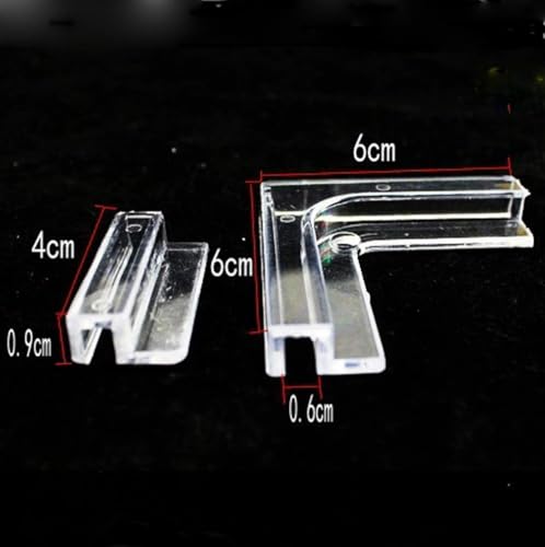 Aquarium Lid Clips Universal Lid Clips for Rimless Aquariums Rimless Clips/Fish Tank Glass Cover Clip Support Holder/Fish Tank Brackets Clip Hanger 6mm