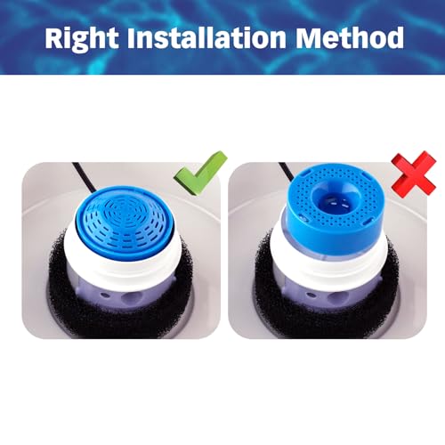 PET STANDARD Replacement Water Filter & 4 Pack Replacement Pre-Filter Sponges Compatible With PETLIBRO® 50oz/1.5L Automatic Ceramic Pet Fountain PLFF004, Pack of 8
