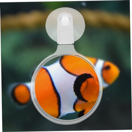 Milisten Magnifier for Fish Tank Observation Cup Aquarium Glass for Plants and Small Animals Easy Installation Design