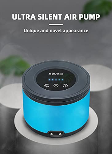 Persuper Aquarium Air Pump Dual Outlets, Super Quite Fish Tank Air Pump 20-600 Gallons, 5W 110V Adjustable High Output Silent Oxygen Aerator Pump with Air Stone Airline Tubing Check Valve Accessories - style: Pump 5W with Valves
