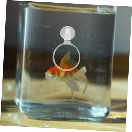 Toddmomy Aquarium Glass Acrylic Plant Observation Tool Cup for Betta Fish and Small Animal Viewing Freshwater and Tanks