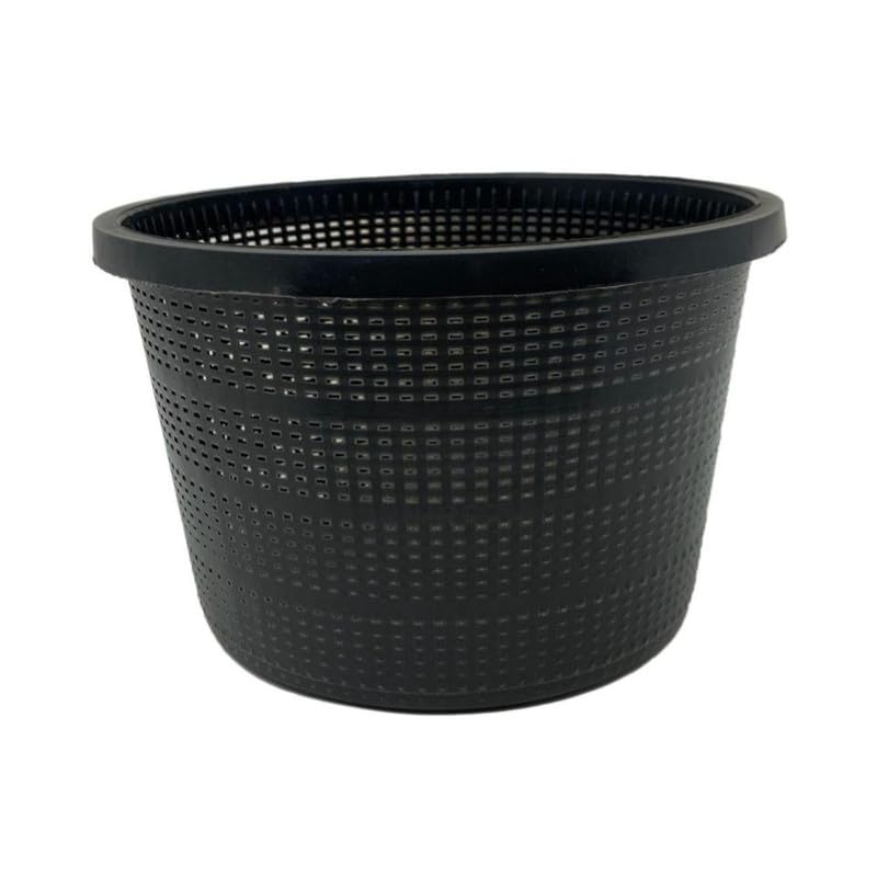 Chalily 7.5" Round Mesh Aquatic Plant Pot Great for Water Lilies, Lotus, and Other Pond Plants Round Plastic Planter for Outdoor Ponds Terrific for Aquatic Soil Plant Basket - size: 7.5" Round Mesh Basket