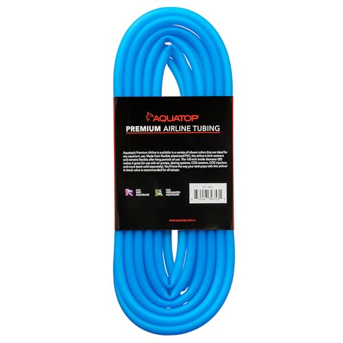 Aquatop Blue Color Premium Airline Tubing, 13 feet (4-Meter), 1/8" Inside Diameter, AT-4BL - color: Blue
