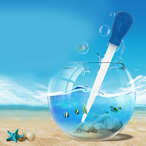 iplusmile Manual Fish Tank Water Changer Aquarium Dropper, 30ml Aquarium Clean Pipette Dropper, Fish Tank Cleaner Coral Feeder Waste Aquarium Gravel Cleaning Straw