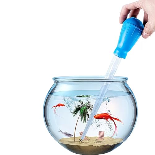 Aquarium Siphon Vacuum Cleaner,Manual Fish Tank Water Changer,Gravel Cleaning Siphon Hose,Plastic Water Pump for Freshwater Saltwater Tank,Random Pattern - color: 29CM/11.4in