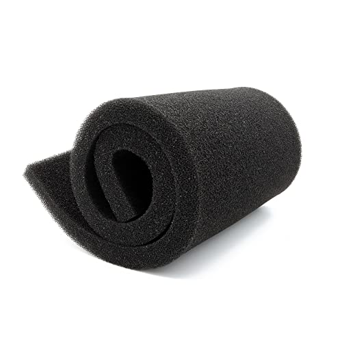 ALEGI Aquarium Filter Media Foam Material Cut to Fit, 36" x 12" x 1", 40 PPI Bio Pre Filter Sponge Pad Sheet for Fish Tank - size: 12" x 36" x1" -40ppi