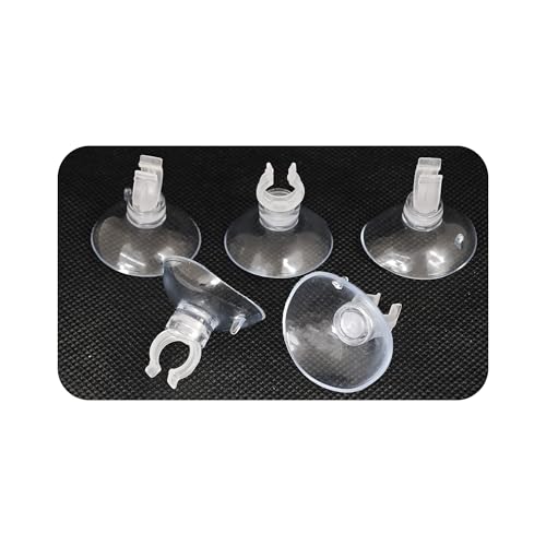 40PCS 10mm Aquarium Suction Cup Clips, Clear Airline Tube Holders for Fish Tank Air Hose, Clamps for Aeration Tubing Setup and Organization - size: 10mm
