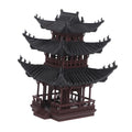 MAGICLULU Mini Aquarium Pavilion Mini Chinese Building Statue Fish Shelter Aquarium Castle Ornament Decor Fish Tank Bonsai Ornament