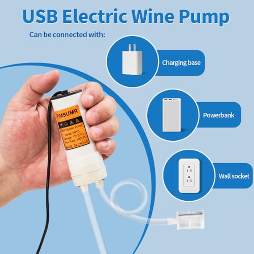 Portable USB Electric auto siphon Self Priming Beer Transfer Pump Kit,Food Grade Pump for Home Brew Beer,Wine, Beverages and Kombucha,bottling 2L/min No Mess Leak,6.5 Feet hose - color: Black Top-Switch