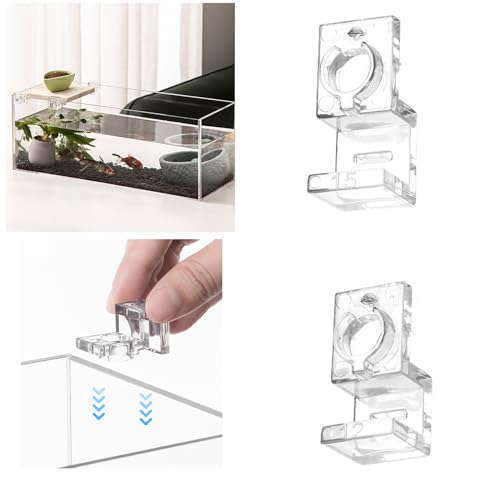 Sturdy Aquarium Cover Clip Holder Set of 10 Fish Tanks Lid Holder Stand Easy Install Acrylic Clamp Clips Aquarium Lid for Fishtanks - color: Suitable for 8 mm