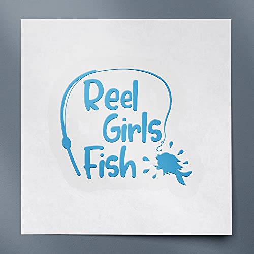 2 Pcs - Decal Stickers of Girls Fish (Azure Blue) Premium Waterproof Vinyl Decal Stickers for Laptop Phone Accessory Helmet Car Window Mug Tuber Cup Door Wall Decoration Andskusd44381Be070722 - color: Azure Blue, size: 4.4'' x 3.8''