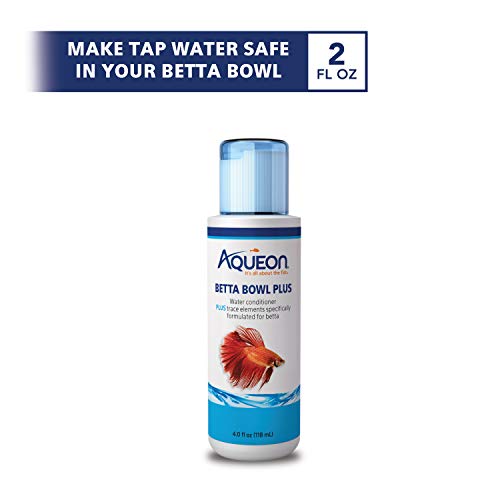 Aqueon Betta Bowl Plus Water Conditioner Neutralizes Chlorine and Ammonia for Betta Fish Tanks - 4 Ounces - size: Pack of 1