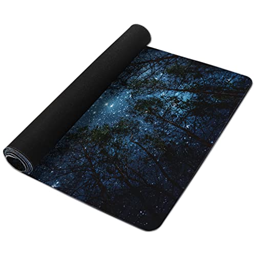 Beautiful Night Sky and Milky Way Gaming Mouse Pad XXL Large Desk Mouse Pad Keyboard Mat with Stitched Edges Waterproof Non-Slip Desk Mat for Laptop,Keyboard,Computer 35.4 * 15.7 Inch - color: Beautiful Night Sky and Milky Way