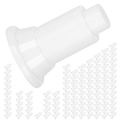 Fish Tank Divider Support Feet 100Pcs Set, Height Adjustable Aquarium Isolation Board Support Feet, Stable for Easy Cleaning, Suitable for Aquarium (White) - color: White