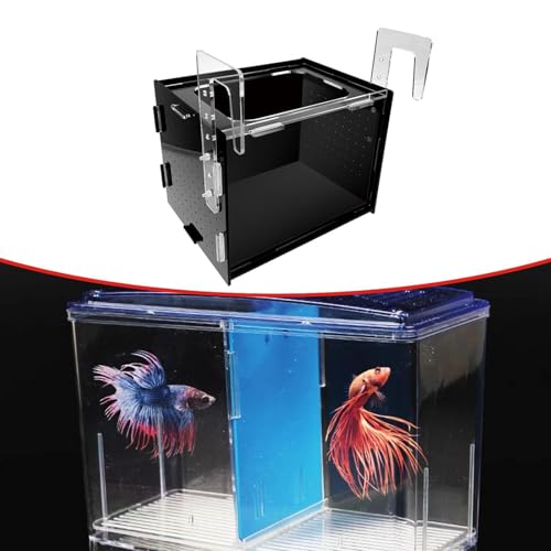 Fish Breeder Box Isolation Box Transparent Separator Easy Installation Hatchery Incubator for Baby Fish Betta Guppy, 30x20x20cm - size: 30x20x20cm