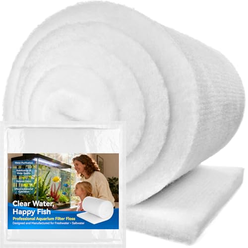 Borlech Aquarium Filter Floss Pad - Mechanical & Polishing Polyester Media for Fish Tank Filters, Ultra-Clear Water in No Time, 3/4" Thick (78.8” x 11.8”) 1 Pack - size: 78.8"x11.8"x1" (1 PACK)