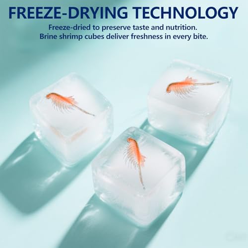 Freeze Dried Brine Shrimp Cubes 4.5 OZ, Brine Shrimp Freeze Dried Aquatic Foods for Tropical Fish Marine Fish and Aquatic Turtles. - size: 4.5 Ounce (Pack of 1)