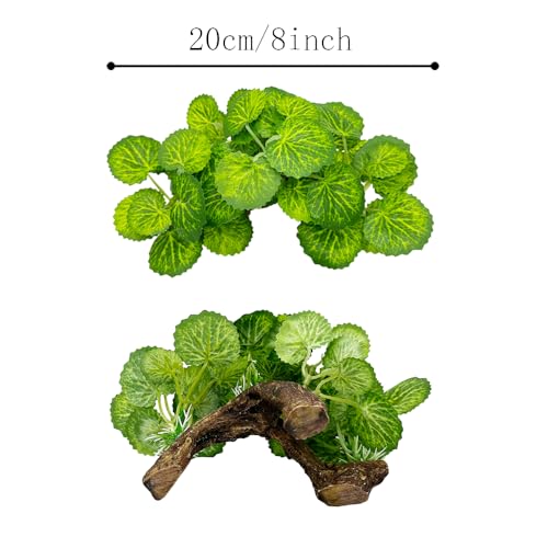 Fish Tank Decorations Aquarium Decor Ornaments Betta Silk Leaf pad Hammock Artificial Driftwood Cave Goldfish Bowl Accessories - color: Type-m