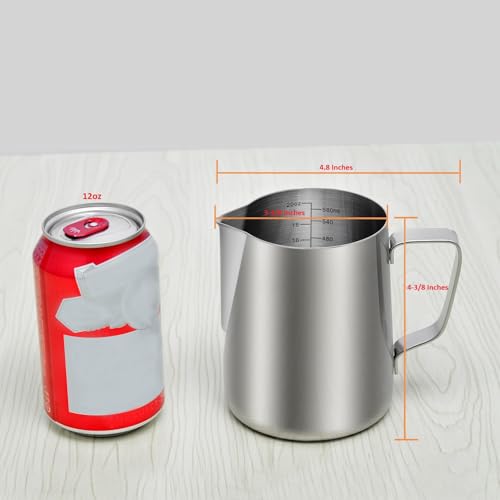 Kichwit Stainless Steel Measuring Cup, Metal Measuring Cup with Handle, 20oz / 600ml / 2.4 Cups - size: Medium, 20 oz (600 ml, 2.4 cups)