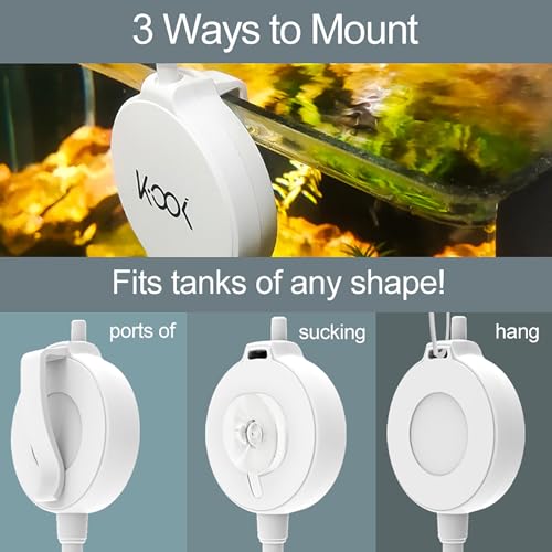 Mini Air Pump for Aquarium, Quiet Air Bubbler with Air Stone Air Tubing Clip, Oxygen Aerator for 1-15 Gallon Fish Tank, 1.3 Watt, 450 ML/min - color: AP-2025 White