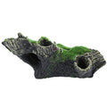 Aquarium Decor Fish Ornament, Artificial Dead Wood Cave Shelter, Natural Design Fish Shelter for & Shrimp, 15x9x6.5cm