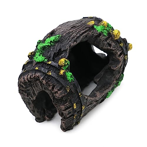 Aquariums BarrelHouse Underwater Decorations Fish Tanks Ornament Shelter Cave Hideaway House for Freshwater Saltwater