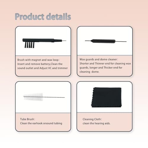 Waxguards 3.0 NanoCare 10993649 Filters for Signia/Rexton and Connexx Hearing Aids - Cleaning Brush Kits with Carry Case- 3packs