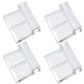 MEETOOT 4pcs Acrylic Fish Tank Bracket - 5mm Aquarium Support Tools, Clear Glass Cover Clip Holder