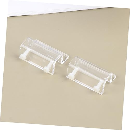 Aquarium Support Brackets 4pcs Acrylic Fish Tank Cover Holder Easy to Install Suitable for Open Ribs Tanks (White)