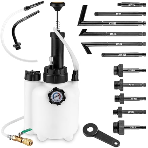 3L Transmission Fluid Pump Kit, Fluid Transfer Pump with 13PCS ATF Adapters, Manual Transmission Oil Pump for Automotive Oil Filling System, Manual ATF Fluid Transfer Pump for Oil