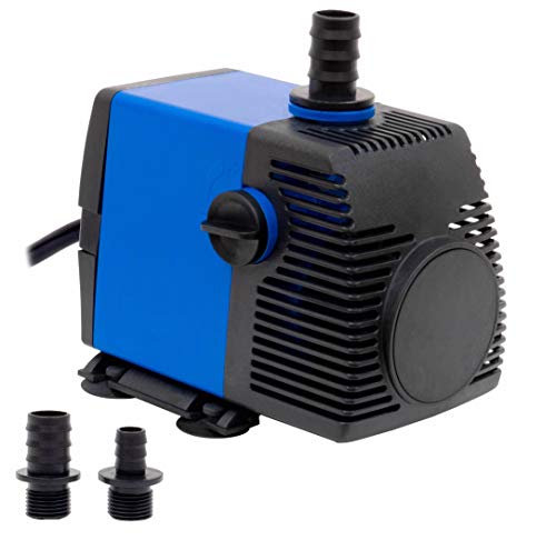 792 GPH Submersible Water Pump - Adjustable Quite Aquariums, Fountains, Hydroponics, and Pond Pump, 9.1ft Lift, 55W - color: Blue; 1 Pack, size: 792 GPH