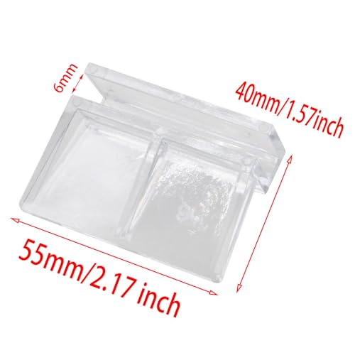 10Pcs 6mm Clear Fish Tank Lid Bracket Acrylic Aquarium Lid Clips for Rimless Aquariums