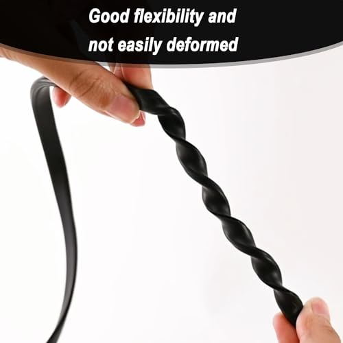 U Channel Silicone Edge Trim Self-Adhesive Silicone Edge Trim Black Edge Protector for Sheet Metal Fit 3/32"(2.4mm) Length 20Ft(6m) - color: Black, size: Fit 3/32" - L 20'