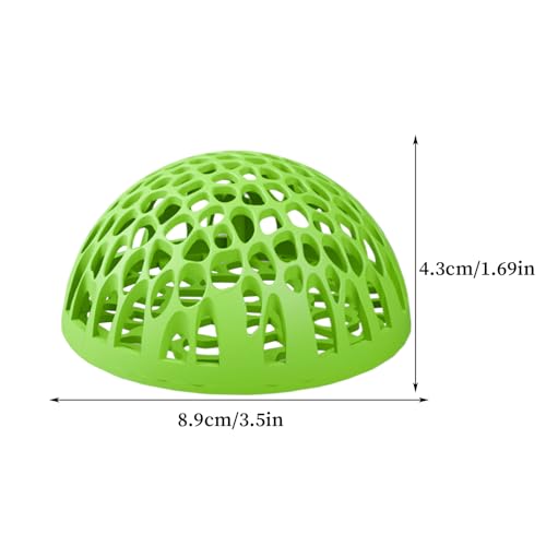 Shrimp Cave Betta Habitat Ornament | Realistic 2-Piece Betta Resting Habitat for Tropical Fish Tanks, Perfect for Home, Office, School Desk Aquariums and Small Aquatic Life Enthusiasts - color: Green