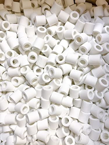 Wave Point Bio Ceramic Rings Aquarium Filter Media with Free Mesh Bag for Freshwater Saltwater Fish Tank Pond Shrimp Canister Filter (1 cu ft - Bulk/Box, 38 lbs Approx.) - size: 1 cu ft (Bulk/ Box) - 38 lbs approx.