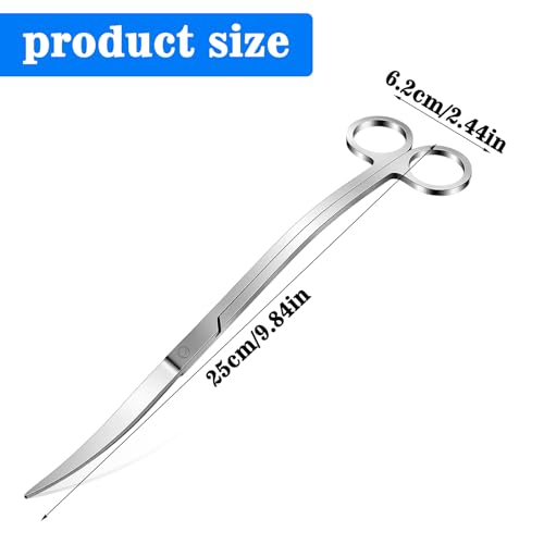 Aquarium Scissors Professional Aquarium Plant Scissor Wave Aquascape Scissors Mirror Wave Scissor for Fish Tanks Hospital Tanks Goldfish Bowls Aquariums and Terrariums