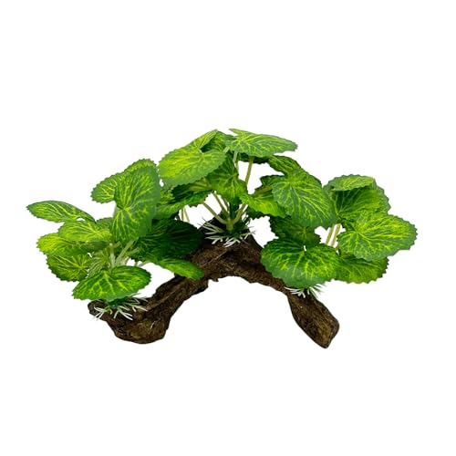 Fish Tank Decorations Aquarium Decor Ornaments Betta Silk Leaf pad Hammock Artificial Driftwood Cave Goldfish Bowl Accessories - color: Type-m