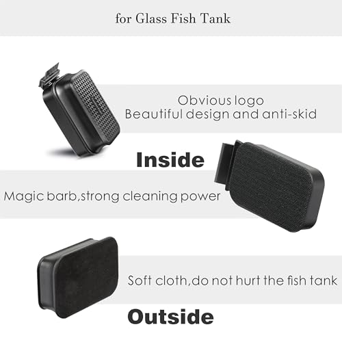 Aquarium Super Strong Magnetic Cleaner for Glass Fish Tank Magnet Brush Algae Scrapers Floating - size: L