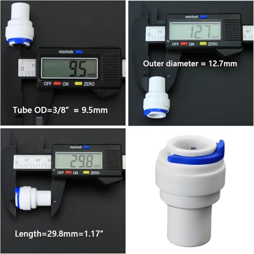3/8" Push-Fit Hose Cap for RO Water Filter, 3 Pcs | Quick-connect sealing cap for RO filters, beverage dispensers & water purification. Closes 3/8" hose ends. - style: 3/8-inch PE Pipe Plug