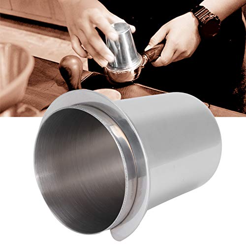 Coffee Dosing Cup 51mm, Stainless Steel Espresso Dosing Cup Coffee Machine Powder Feeder, Mug Coffee Powder Dosing Cup for Espresso Machine with 51mm Portafilter
